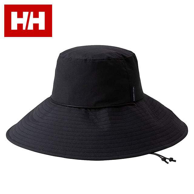 ヘリーハンセン HELLY HANSEN レディース ビーチフレアハット HC92623-K SS26 Beach Flare Hat 帽子 日よけ UVプロテクト 黒 ブラック 正規取扱店 | HELLY HANSEN | 01