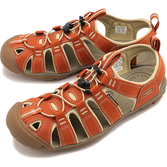 キーン KEEN サンダル メンズ クリアウォーター シーエヌエックス 1032516 SS26 M CLEARWATER CNX 軽量 トラベル シューズ 赤茶 BURNT-BRICK SAFARI 正規取扱店 | KEEN