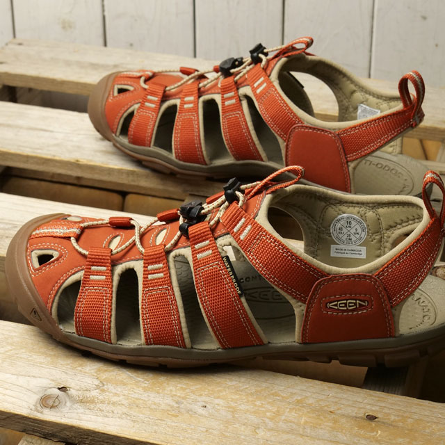 キーン KEEN サンダル メンズ クリアウォーター シーエヌエックス 1032516 SS26 M CLEARWATER CNX 軽量 トラベル シューズ 赤茶 BURNT-BRICK SAFARI 正規取扱店 | KEEN | 01