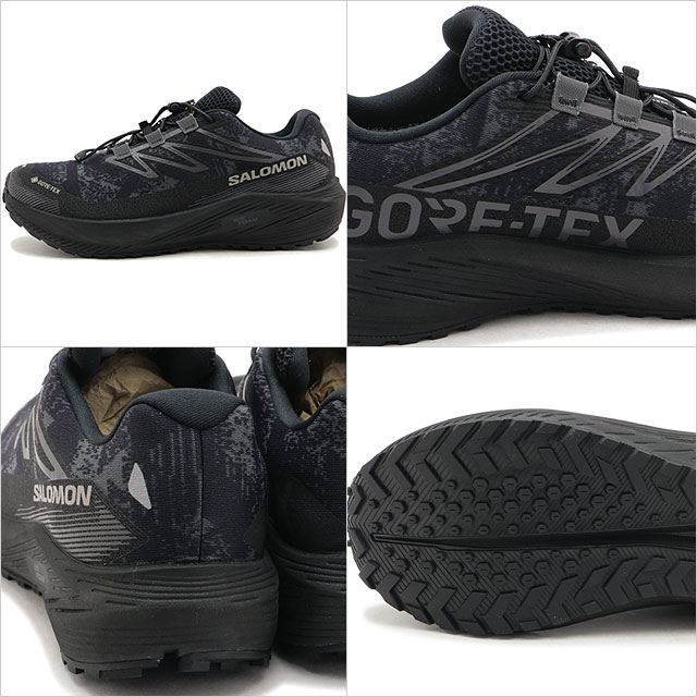 サロモン SALOMON スニーカー メンズ エアロ フロー グラベル ゴアテックス L49256500 SS26 トレル アウトドア グレー ASPHALT BLACK CLOUDBURST 正規取扱店 | SALOMON | 02