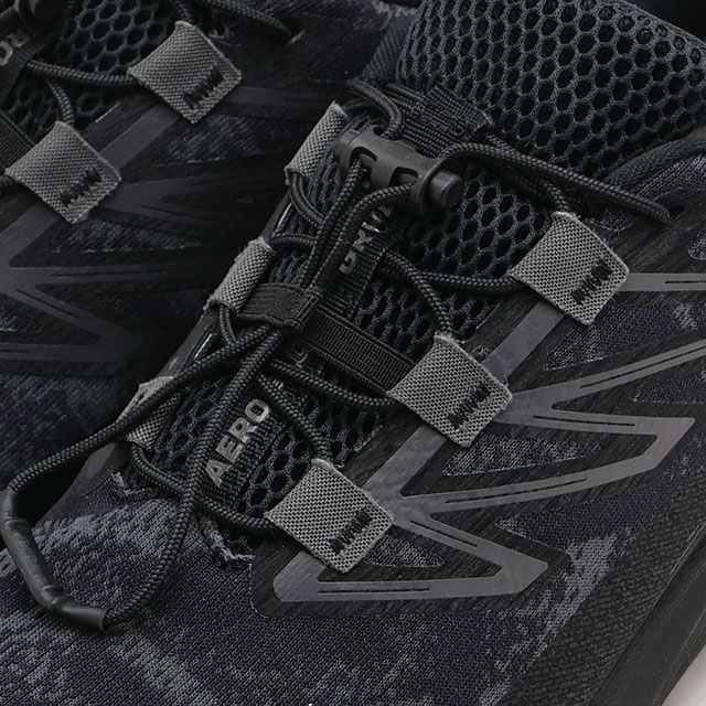 サロモン SALOMON スニーカー メンズ エアロ フロー グラベル ゴアテックス L49256500 SS26 トレル アウトドア グレー ASPHALT BLACK CLOUDBURST 正規取扱店 | SALOMON | 03