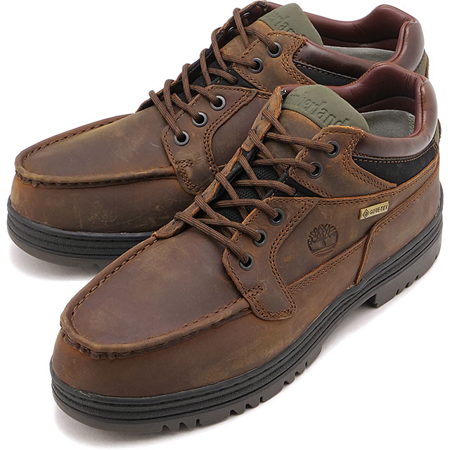 【美品】Timberland モックトゥ レザーシューズ 茶 27cm Timberland Moc Toe GTX BROWN （ティンバーランド モック トー