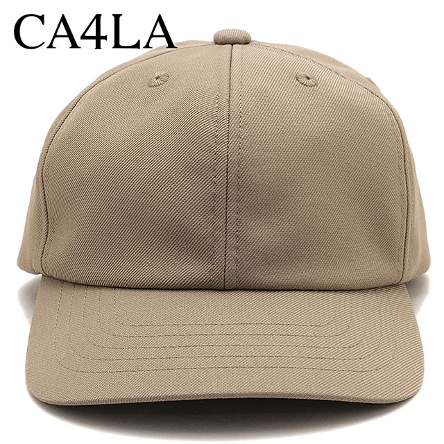 カシラ CA4LA ウォッシャブル ベースボールキャップ ZKN02644 SS26 WASHABLE ZV 6P CAP13 ユニセックス 帽子 6パネル シンプル ベージュ BEIGE 正規取扱店 | CA4LA | 01