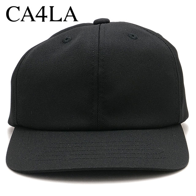 カシラ CA4LA ウォッシャブル ベースボールキャップ ZKN02644 SS26 WASHABLE ZV 6P CAP13 ユニセックス 帽子 7パネル シンプル ブラック BLACK 正規取扱店 | CA4LA | 01