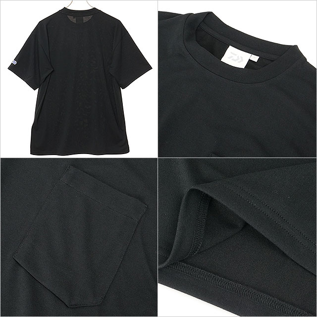 ダイワ DAIWA メンズ シェード ポケット Tシャツ DE-8526EX SS26 SHADE POCKET T-SHIRT トップス 半袖 UVケア 遮熱 無地 ブラック BLACK  正規取扱店 | DAIWA（釣り） | 02