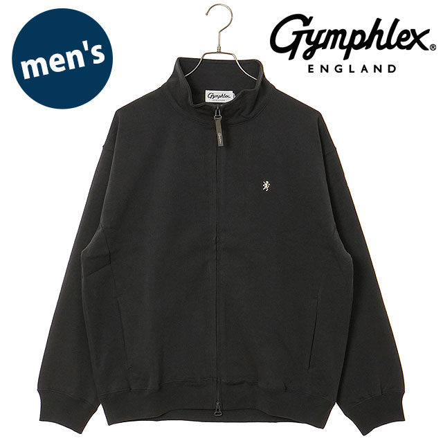 ジムフレックス Gymphlex メンズ ジップアップジャージ #GY-C0538 DDH SS26 ZIP UP JERSEY トラックトップ グレー CHARCOAL(BEIGE) 正規取扱店 | GYMPHLEX | 01