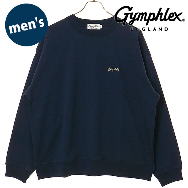 ジムフレックス Gymphlex メンズ クルーネック P.O. #GY-C0487 HKT SS26 CREW NECK P.O. 長袖Tシャツ ネイビー DK.NAVY(CREAM) 正規取扱店 | GYMPHLEX