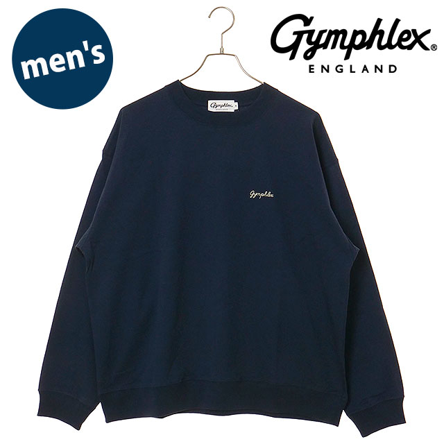 ジムフレックス Gymphlex メンズ クルーネック P.O. #GY-C0487 HKT SS26 CREW NECK P.O. 長袖Tシャツ ネイビー DK.NAVY(CREAM) 正規取扱店 | GYMPHLEX | 01