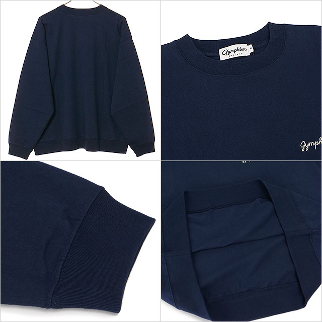 ジムフレックス Gymphlex メンズ クルーネック P.O. #GY-C0487 HKT SS26 CREW NECK P.O. 長袖Tシャツ ネイビー DK.NAVY(CREAM) 正規取扱店 | GYMPHLEX | 02