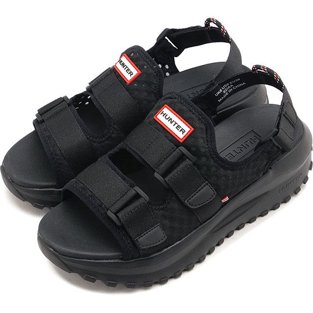 �n���^�[ HUNTER �g���x�� �t���[ �_�u���X�g���b�v �T���_�� UFF3120MSH SS26 UNISEX TRAVEL FLOW DOUBLE STRAP SANDAL �u���b�N BLACK ���K�戵�X