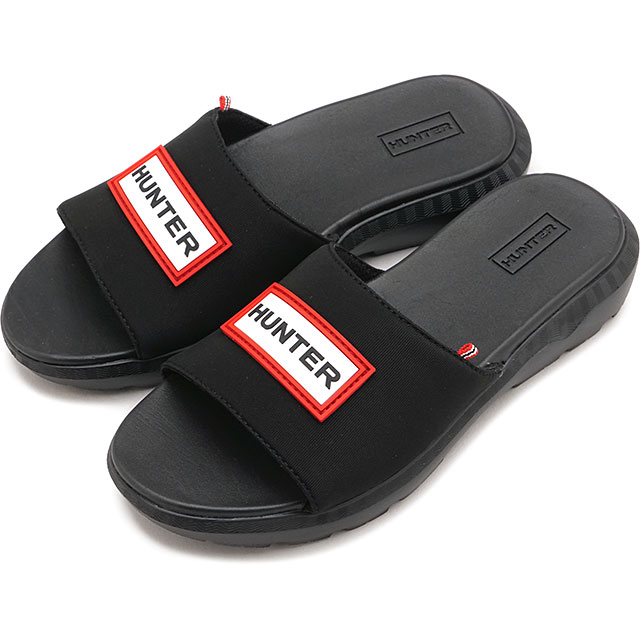 �n���^�[ HUNTER �C�[�W�[ �l�I�v���[�� �X���C�h�T���_�� UFF7137NEO SS26 UNISEX EASY NEOPRENE SLIDE �y�� �A�t�^�[�X�|�[�c �u���b�N BLACK ���K�戵�X