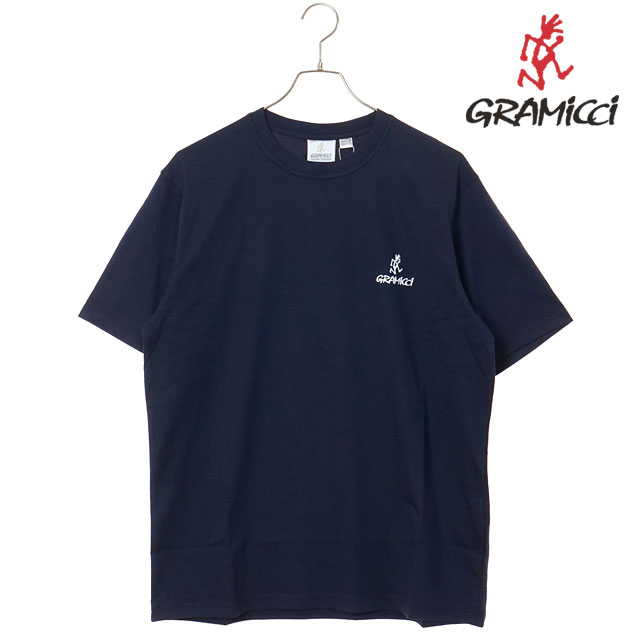 グラミチ GRAMICCI メンズ ワンポイント ロゴ Tシャツ G4SU-T096 SS26 ONE POINT LOGO TEE トップス 定番 半袖 カットソー ネイビー NAVY  正規取扱店 | Gramicci | 01