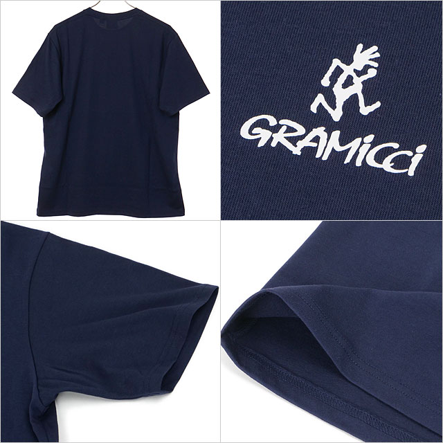 グラミチ GRAMICCI メンズ ワンポイント ロゴ Tシャツ G4SU-T096 SS26 ONE POINT LOGO TEE トップス 定番 半袖 カットソー ネイビー NAVY  正規取扱店 | Gramicci | 02