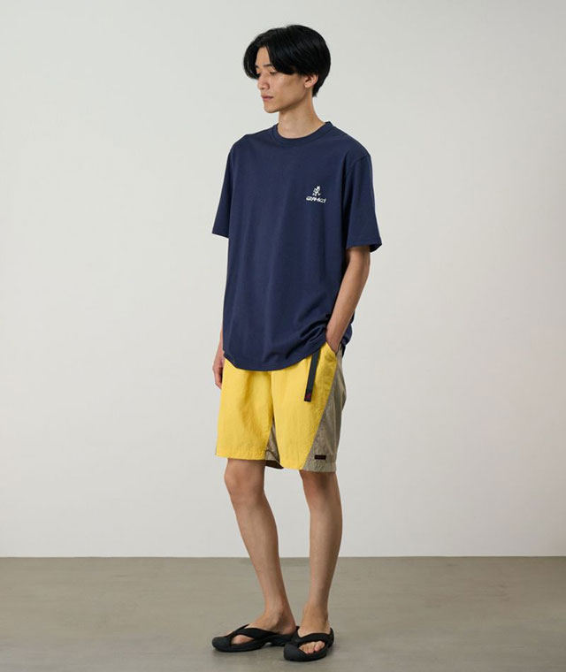 グラミチ GRAMICCI メンズ ワンポイント ロゴ Tシャツ G4SU-T096 SS26 ONE POINT LOGO TEE トップス 定番 半袖 カットソー ネイビー NAVY  正規取扱店 | Gramicci | 05