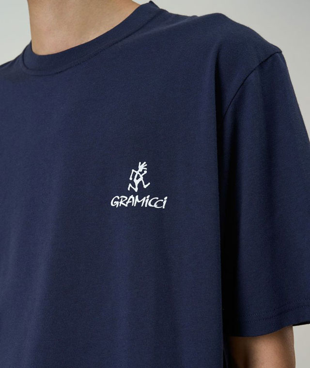 グラミチ GRAMICCI メンズ ワンポイント ロゴ Tシャツ G4SU-T096 SS26 ONE POINT LOGO TEE トップス 定番 半袖 カットソー ネイビー NAVY  正規取扱店 | Gramicci | 07
