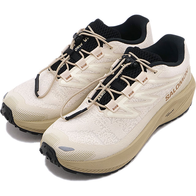 サロモン SALOMON スニーカー レディース エアロ フロー グラベル ウィメンズ L45392900 AERO FLOW GRVL W トレランシューズ 軽量 TAPIOCA 正規取扱店 | SALOMON
