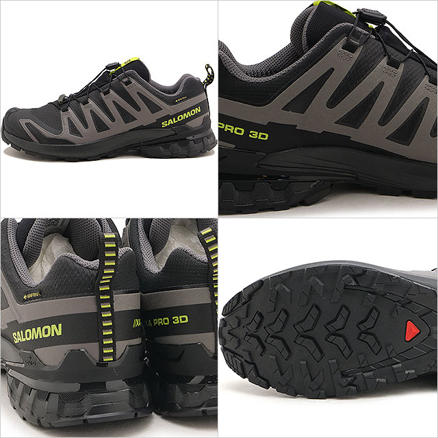 サロモン SALOMON スニーカー メンズ エックスエー プロ 3D V9 ゴアテックス [L47987300 FW26] XA PRO 3D V9 GTX GORE-TEX BLACK DARK-GULL-GRAY 正規取扱店 | SALOMON | 02
