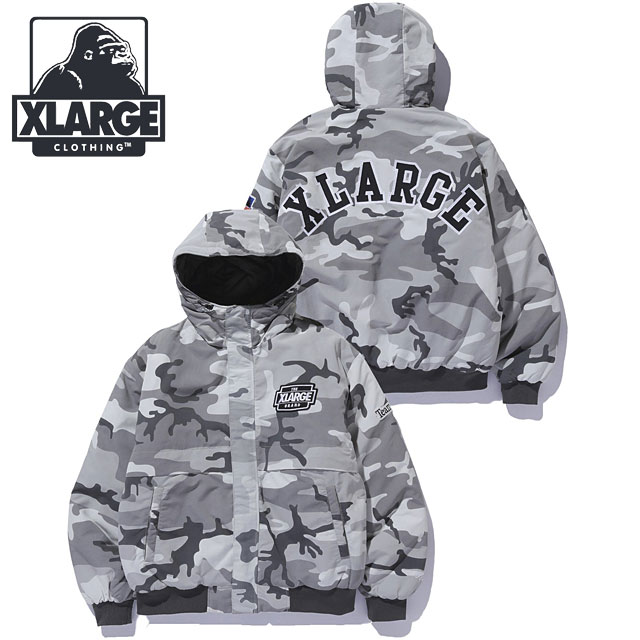 エクストララージ XLARGE メンズ ナイロンパファージャケット 101263021010 NYLON PUFFER JACKET アウター 中綿ジャケット ブルゾン ロゴ ストリート 正規取扱店 | XLARGE