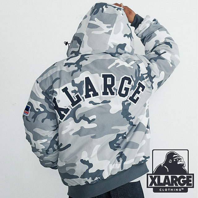 エクストララージ XLARGE メンズ ナイロンパファージャケット 101263021010 NYLON PUFFER JACKET アウター 中綿ジャケット ブルゾン ロゴ ストリート 正規取扱店 | XLARGE | 01