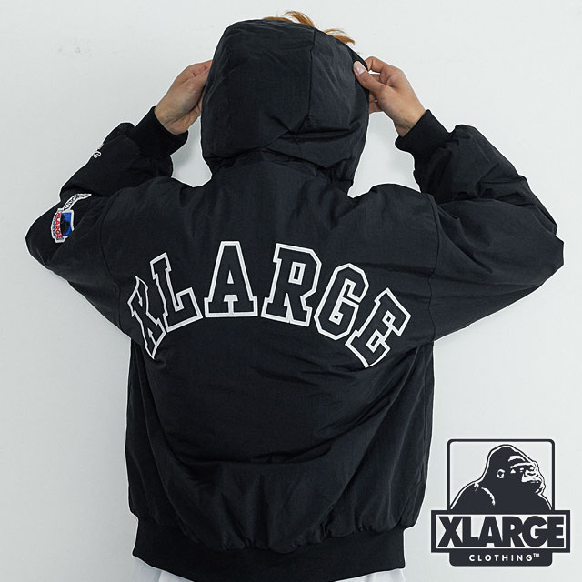 エクストララージ XLARGE メンズ ナイロンパファージャケット 101263021010 NYLON PUFFER JACKET アウター 中綿ジャケット ブルゾン ロゴ ストリート 正規取扱店 | XLARGE | 01
