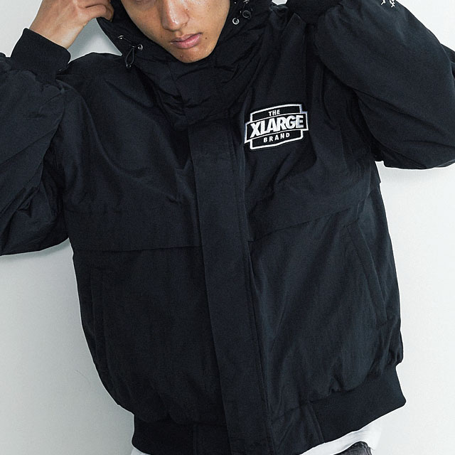 エクストララージ XLARGE メンズ ナイロンパファージャケット 101263021010 NYLON PUFFER JACKET アウター 中綿ジャケット ブルゾン ロゴ ストリート 正規取扱店 | XLARGE | 04