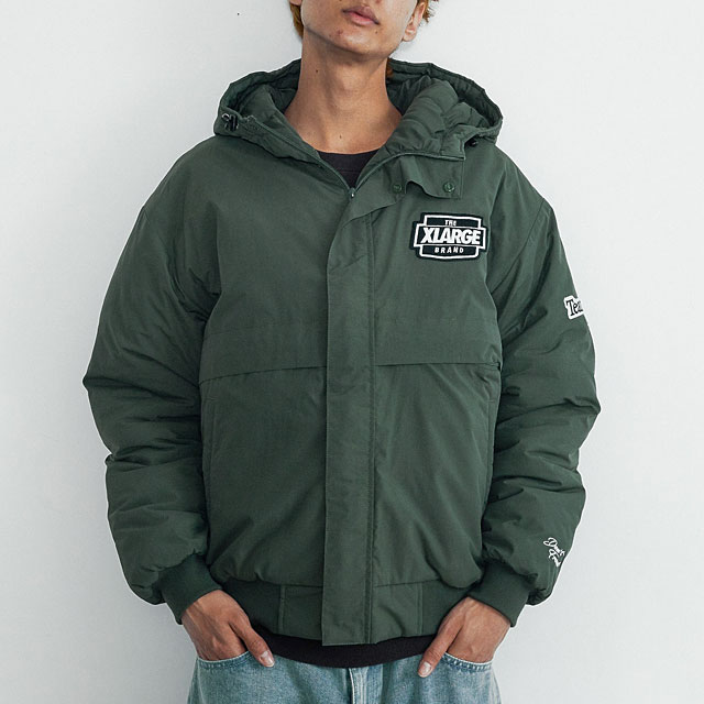 エクストララージ XLARGE メンズ ナイロンパファージャケット 101263021010 NYLON PUFFER JACKET アウター 中綿ジャケット ブルゾン ロゴ ストリート 正規取扱店 | XLARGE | 05