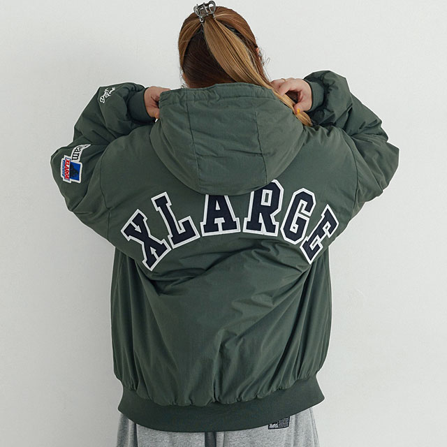 エクストララージ XLARGE メンズ ナイロンパファージャケット 101263021010 NYLON PUFFER JACKET アウター 中綿ジャケット ブルゾン ロゴ ストリート 正規取扱店 | XLARGE | 07
