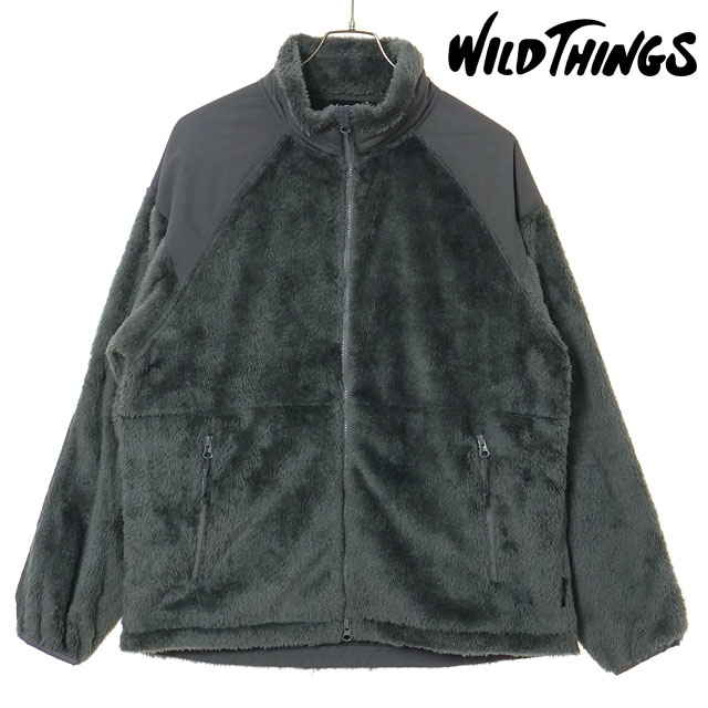 ワイルドシングス WILD THINGS メンズ レベル3 シャギージャケット WT262-06-Q4 LEVEL3 SHAGGY JACKET シャギーフリース ストレッチ スタンドカラー 正規取扱店 | WILD THINGS