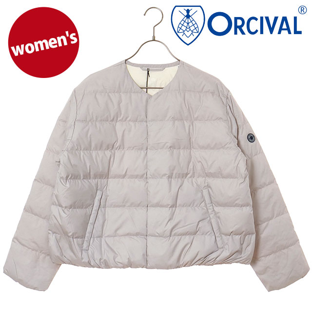 オーシバル ORCIVAL レディース ラウンドネック ブルゾン #OR-A0603-DTF ROUND NECK BLOUSON ノーカラー ダウンブルゾン ダウンジャケット 正規取扱店 | ORCIVAL