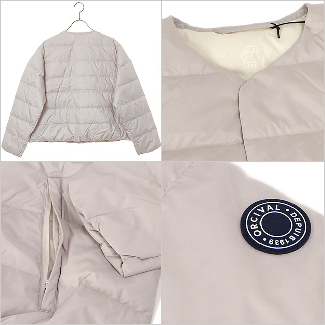オーシバル ORCIVAL レディース ラウンドネック ブルゾン #OR-A0603-DTF ROUND NECK BLOUSON ノーカラー ダウンブルゾン ダウンジャケット 正規取扱店 | ORCIVAL | 02
