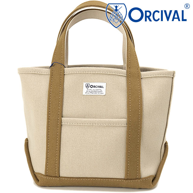 オーシバル ORCIVAL ヘビーメルトン トートバッグ スモール #OR-H0241-HML HEAVY MELTON TOTE BAG SMALL レディース メンズ ウール ナイロン 正規取扱店 | ORCIVAL | 01