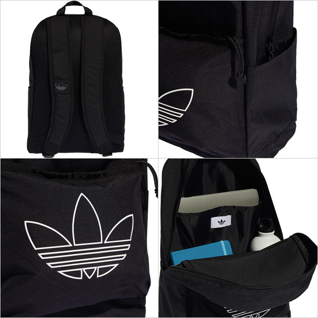 アディダス オリジナルス adidas Originals アディカラー バックパック I9256 KD7859 FW26 ADICOLOR BACKPACK リュック バッグ 通学 黒 ブラック 正規取扱店 | adidas Originals | 02