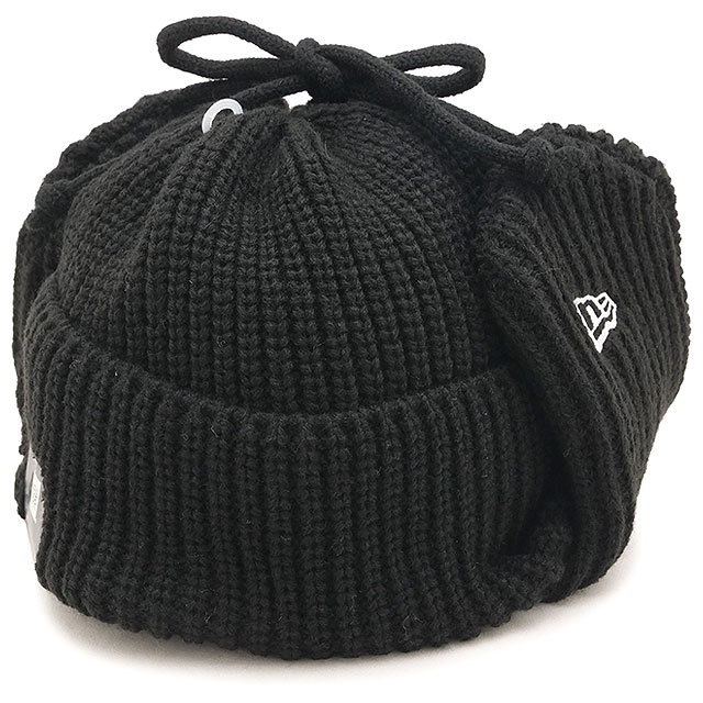 ニューエラ NEW ERA ニット トラッパー キャップ [15119649 FW26] KNIT TRAPPER BLK 263 帽子 ニットキャップ 防寒 フライトキャップ 秋冬 ブラック 正規取扱店 | NEW ERA | 01
