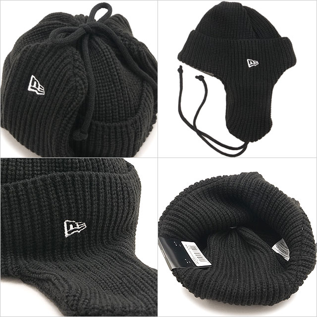 ニューエラ NEW ERA ニット トラッパー キャップ [15119649 FW26] KNIT TRAPPER BLK 263 帽子 ニットキャップ 防寒 フライトキャップ 秋冬 ブラック 正規取扱店 | NEW ERA | 02