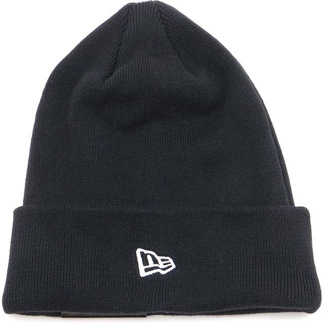 ニューエラ NEW ERA ベーシック カフ ニットキャップ コットン 15119731 BASIC CUFF KNIT COTTON BLK メンズ レディース 帽子 定番 防寒 ビーニー 正規取扱店 | NEW ERA