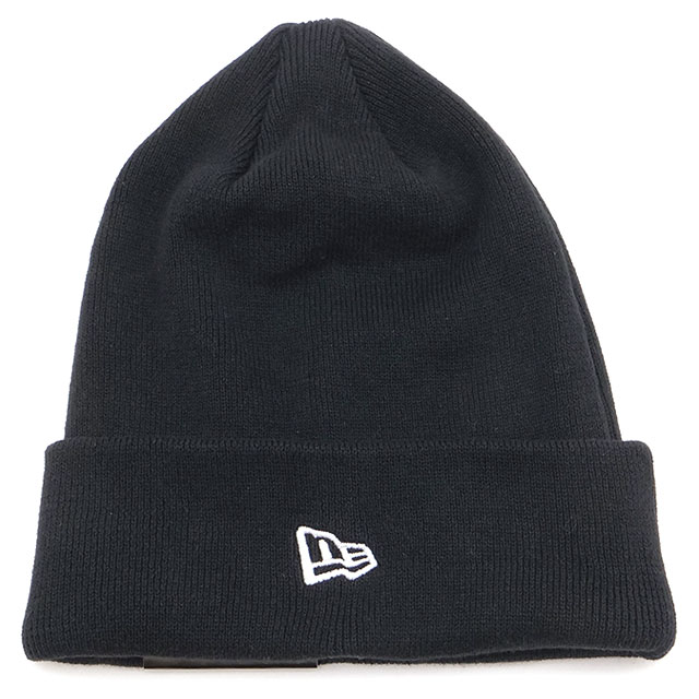ニューエラ NEW ERA ベーシック カフ ニットキャップ コットン 15119731 BASIC CUFF KNIT COTTON BLK メンズ レディース 帽子 定番 防寒 ビーニー 正規取扱店 | NEW ERA | 01