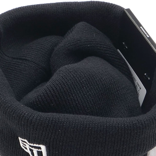 ニューエラ NEW ERA ベーシック カフ ニットキャップ コットン 15119731 BASIC CUFF KNIT COTTON BLK メンズ レディース 帽子 定番 防寒 ビーニー 正規取扱店 | NEW ERA | 03