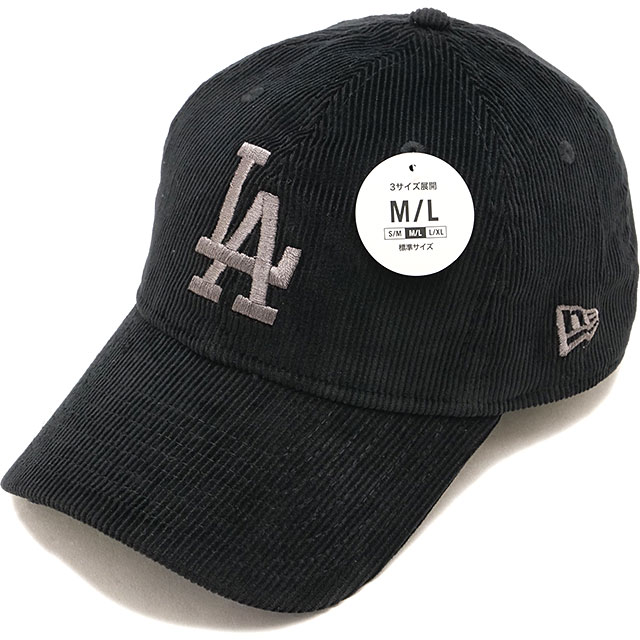 ニューエラ NEW ERA 9TWENTY ロサンゼルス ドジャース STA コーデュロイ キャップ 15137271 920 LOSDOD STA CORDUROY BLK メンズ レディース 帽子 正規取扱店 | NEW ERA