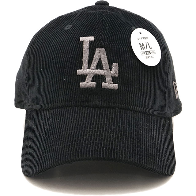 ニューエラ NEW ERA 9TWENTY ロサンゼルス ドジャース STA コーデュロイ キャップ 15137271 920 LOSDOD STA CORDUROY BLK メンズ レディース 帽子 正規取扱店 | NEW ERA | 01