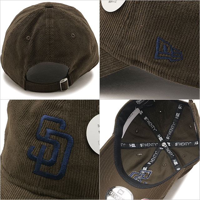 ニューエラ NEW ERA 9TWENTY サンディエゴ パドレス STA コーデュロイ キャップ 15137219 920 SADPAD STA CORDUROY WAL メンズ レディース 帽子 正規取扱店 | NEW ERA | 02