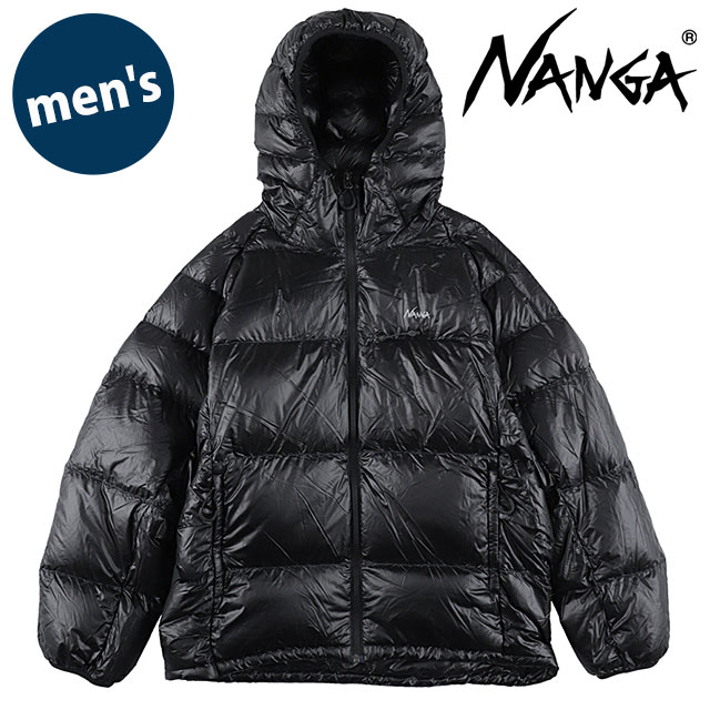 ナンガ NANGA メンズ マウンテンロッジ ダウンフーディー ジャケット [N2620-0B015A FW26] アウトドア ブラック BLK 正規取扱店 | NANGA