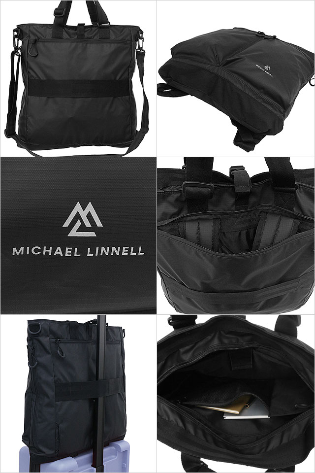 マイケルリンネル MICHAEL LINNELL 4WAY ヘルメットバッグ MLAC-42 SS26 17L 4WAY HELMET BAG 鞄 撥水 ショルダーバッグ バックパック 軽量 黒 正規取扱店 | MICHAEL LINNELL | 02