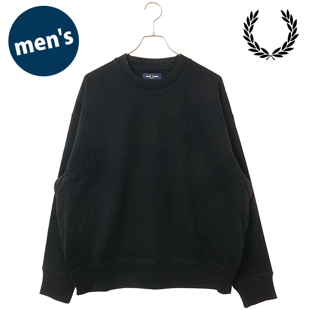 フレッドペリー FRED PERRY メンズ オーバーサイズ ティップド スウェットシャツ M3497-102 OVERSIZED TIPPED SWEATSHIRT 裏毛 ヘビーウェイト 正規取扱店 | FRED PERRY | 05