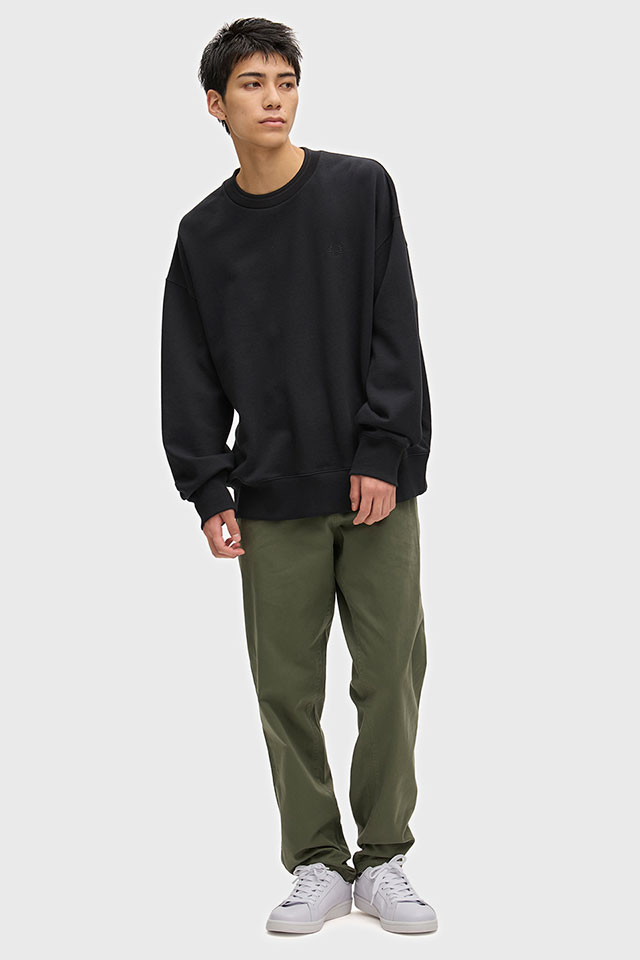 フレッドペリー FRED PERRY メンズ オーバーサイズ ティップド スウェットシャツ M3497-102 OVERSIZED TIPPED SWEATSHIRT 裏毛 ヘビーウェイト 正規取扱店 | FRED PERRY | 01