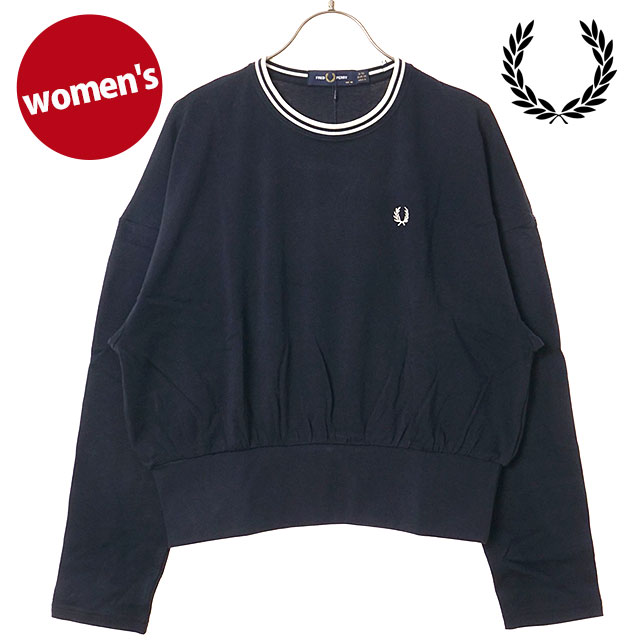フレッドペリー FRED PERRY レディース ツインティップ 長袖Tシャツ G3133-608 TWIN TIPPED L S T-SHIRT ウィメンズ コットン クルーネック ロンT 正規取扱店 | FRED PERRY | 04