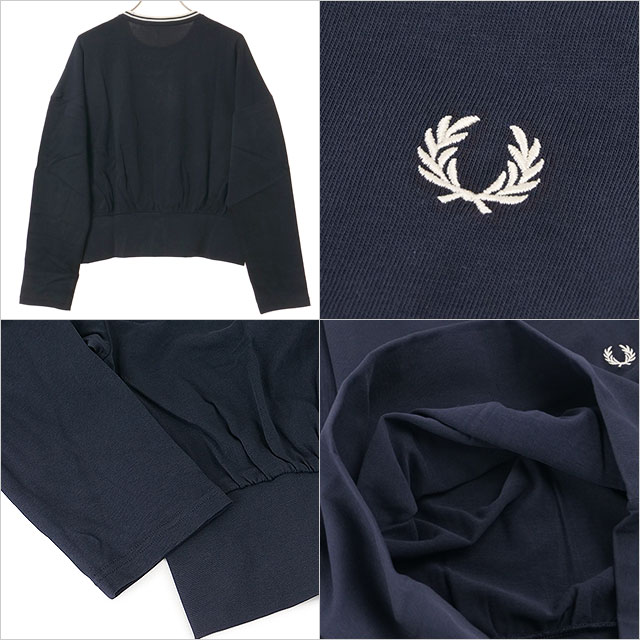 フレッドペリー FRED PERRY レディース ツインティップ 長袖Tシャツ G3133-608 TWIN TIPPED L S T-SHIRT ウィメンズ コットン クルーネック ロンT 正規取扱店 | FRED PERRY | 02