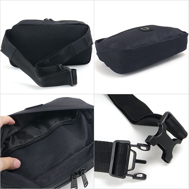 フレッドペリー FRED PERRY クリンクル ナイロンクロスボディ L3340-102 CRINKLE NYLON CROSSBODY メンズ レディース 鞄 ショルダーバッグ 軽量 正規取扱店 | FRED PERRY | 02