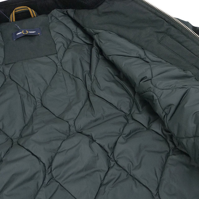 フレッドペリー FRED PERRY メンズ コットン カバンジャケット J8535-Q20 COTTON CABAN JACKET アウター ブルゾン コットンジャケット キルティング 正規取扱店 | FRED PERRY | 03