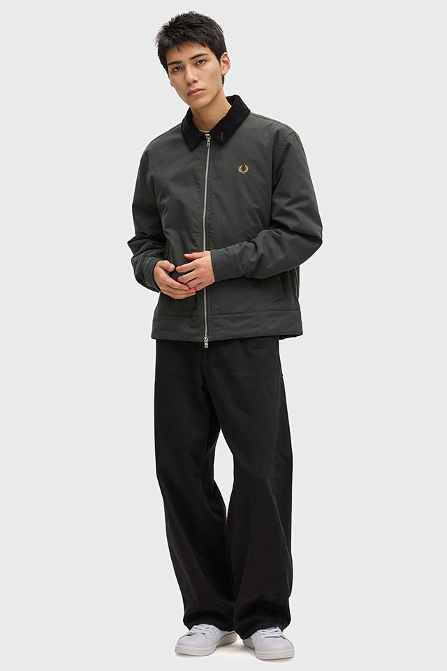 フレッドペリー FRED PERRY メンズ コットン カバンジャケット J8535-Q20 COTTON CABAN JACKET アウター ブルゾン コットンジャケット キルティング 正規取扱店 | FRED PERRY | 01