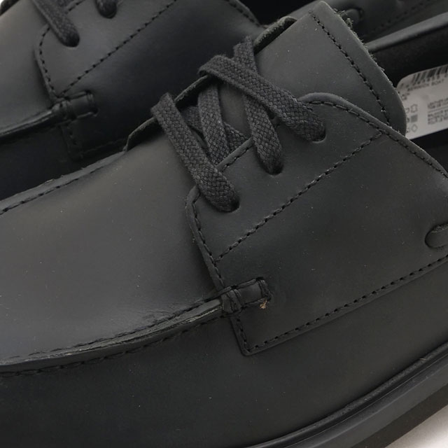 クラークス Clarks メンズ バーウィック ボート 26320303 Berwick Boat 靴 カジュアル デッキシューズ モカシン レザー 黒 Black 正規取扱店 | Clarks | 03